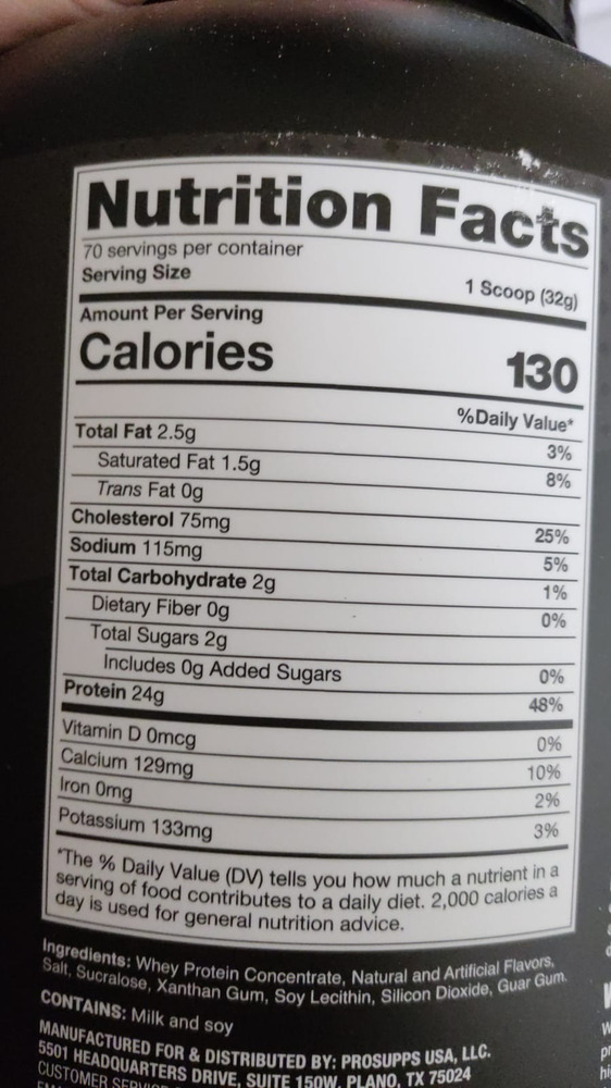 ProSupps Whey Concentrate 5 lb Proteína