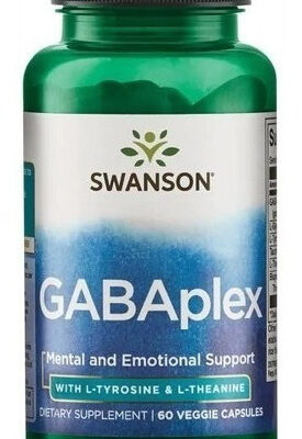 736043-MLU70658882617_072023 Swanson Gabaplex Con L-tirosina Y L-teanina 60 Caps Sabor Underflavored
