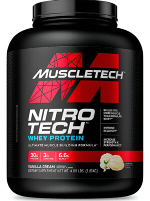 MuscleTech Nitro-Tech Whey Protein 4 lb Proteína
