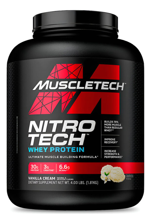 MuscleTech Nitro-Tech Whey Protein 4 lb Proteína