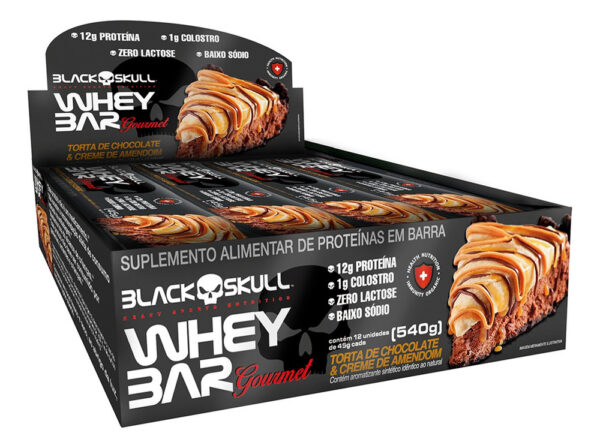 Black Skull Whey Bar Gourmet Box 12 Barras Proteicas