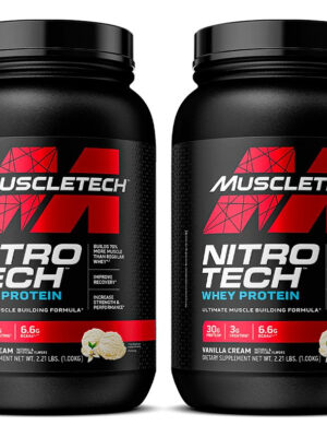 744568-MLU75436488953_032024 Muscletech Nitro Tech 2 Lb X 2 Pote Vainilla 1.8 Kg