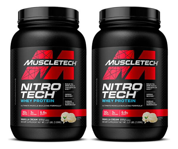 744568-MLU75436488953_032024 Muscletech Nitro Tech 2 Lb X 2 Pote Vainilla 1.8 Kg