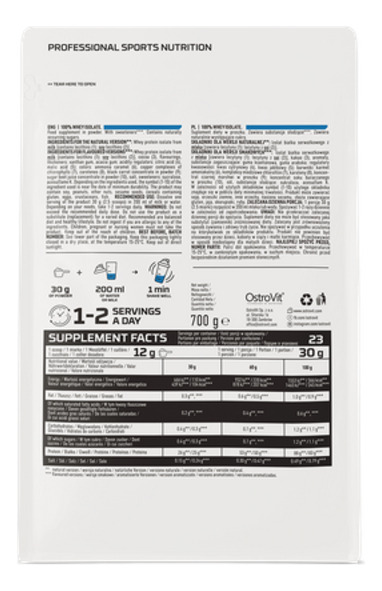 100% Whey Isolate 700 Gr Ostrovit Sabor Vainilla