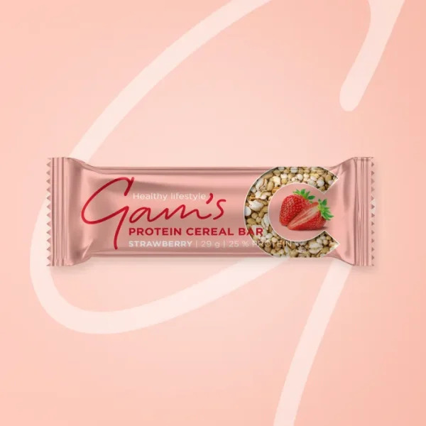 Gams Barra Proteina Cereal 29 G Strawberry/28 Uni