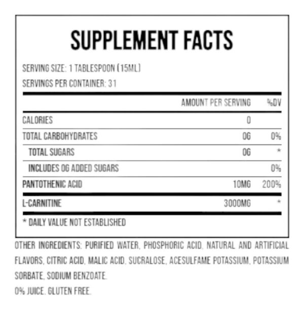 L Carnitine 3000 Berry - Prosupps - 31 Servicios Baya
