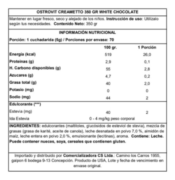 Creametto Ostrovit 350 G