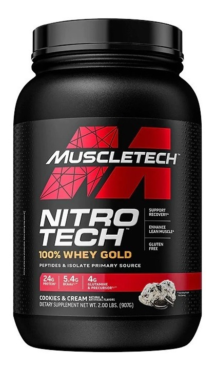 Nitrotech Whey Gold Muscletech - 5lbs - sabores