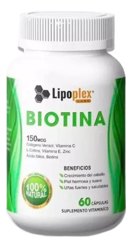 753419-MLC74460060033_022024 Biotina Lipoplex 60 Caps