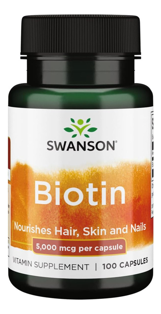 Swanson Biotina 5.000 Mcg 100 Caps Sabor Sin Sabor