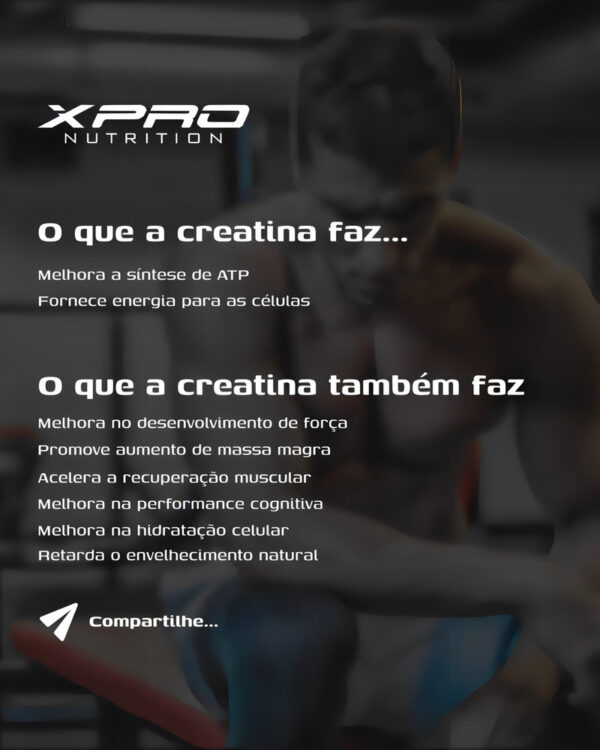 Monohidrato De Creatina X-pro 300 G 50 Dosis