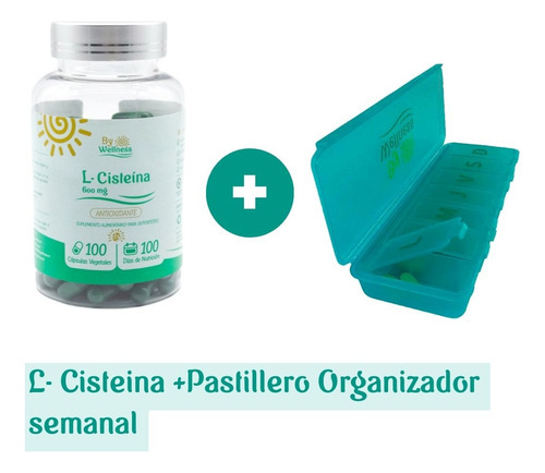 L-Cisteína 100 Cápsulas Bywellness Antioxidante Vegano
