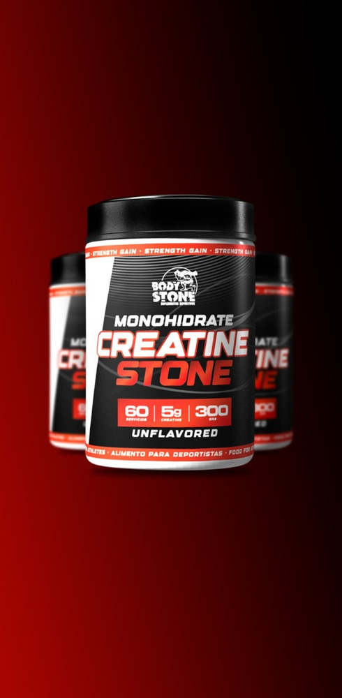 Creatina Monohidratada 300g 100% Pura Sin Sabor - BodyStone