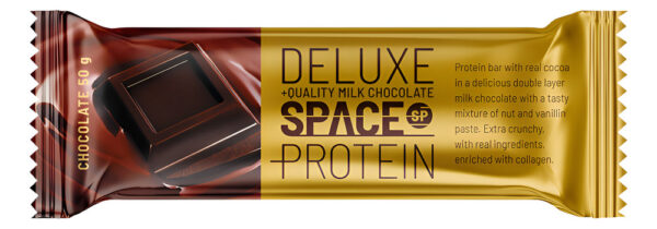Caja Barra Space Protein Deluxe Chocolate 50g/24 Unidades