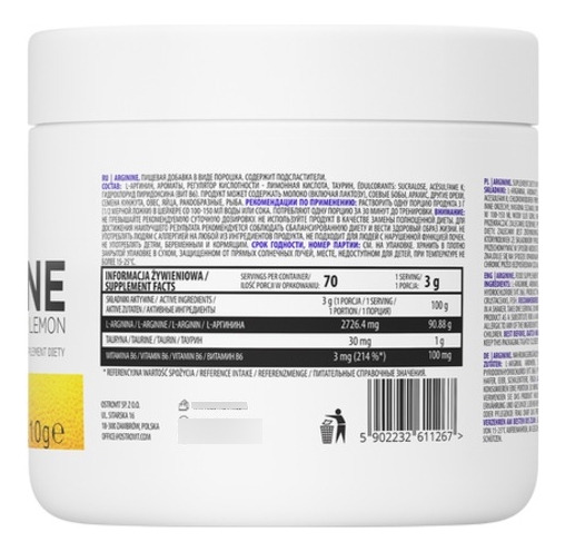 Arginina 210grs Ostrovit