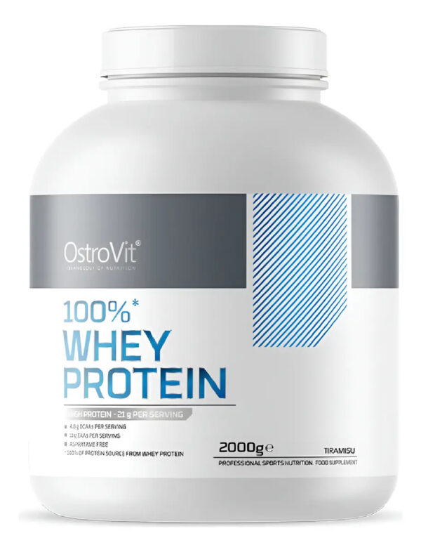 100% Whey Protein 2000g 66 Sv - Ostrovit + Shaker