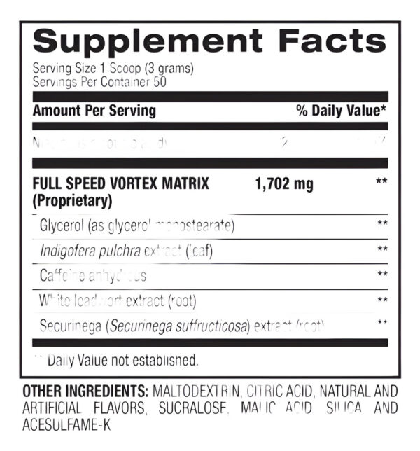 Pre Entreno 1. M. R. One More Rep Vortex Bpi 50 Servicios