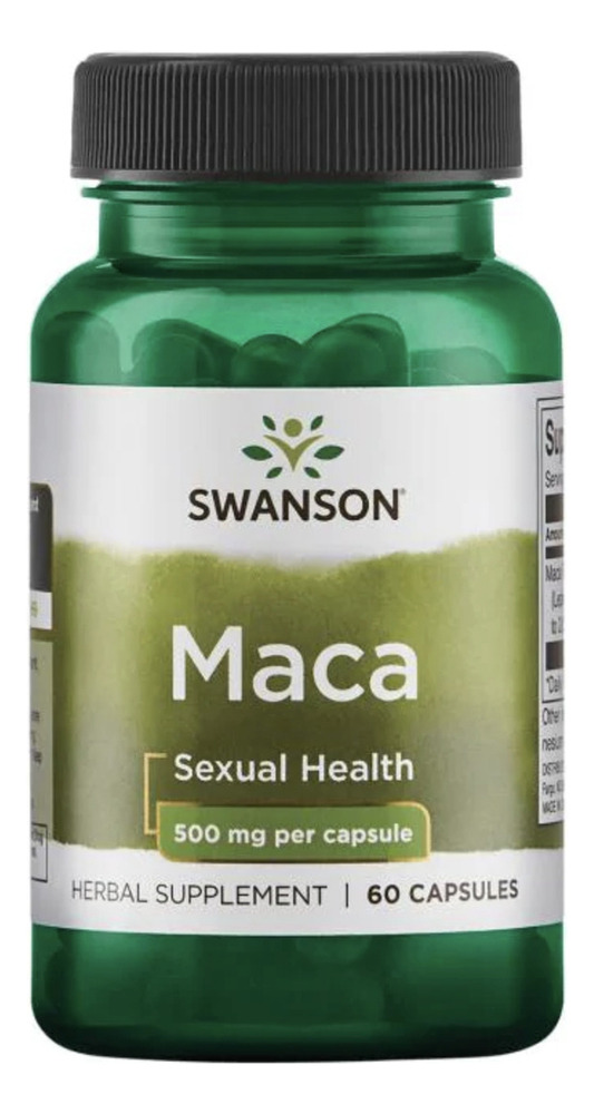 Maca Swanson 500 Mg 60 Capsulas (alta Potencia)