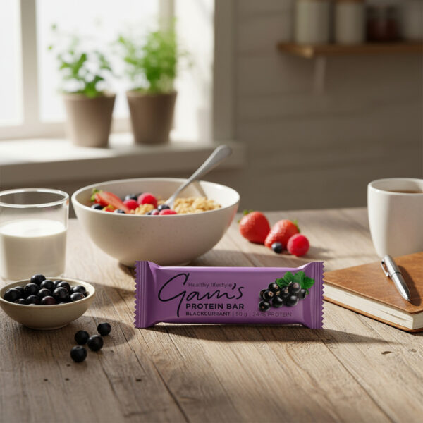 Gams Vegan Protein Bar Blackcurrant 50g ( Unidad)
