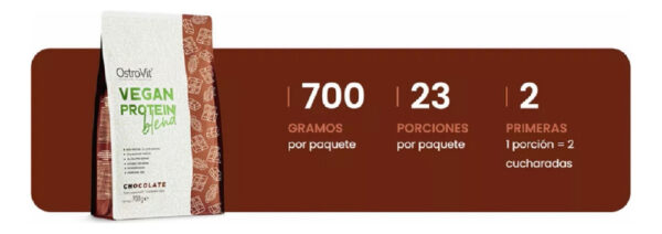 Proteína Vegana Ostrovit 700g Doypack Sabor Chocolate