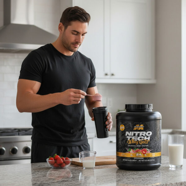 MuscleTech Nitro-Tech 100% Whey Gold 5 lb Proteína 7 Sabores