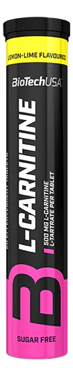 L-carnitine Effervescent - 20 Tabletas Biotech Usa