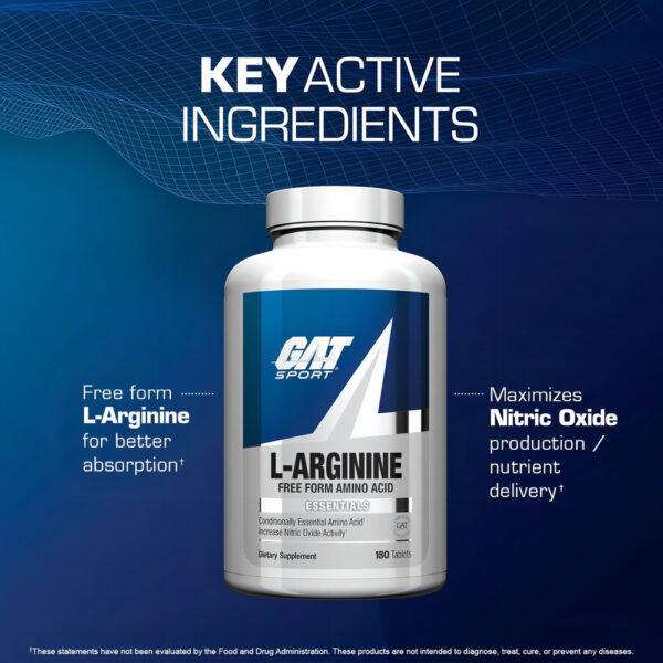 GAT Sport L-Arginine L-Arginina 180 Tabs