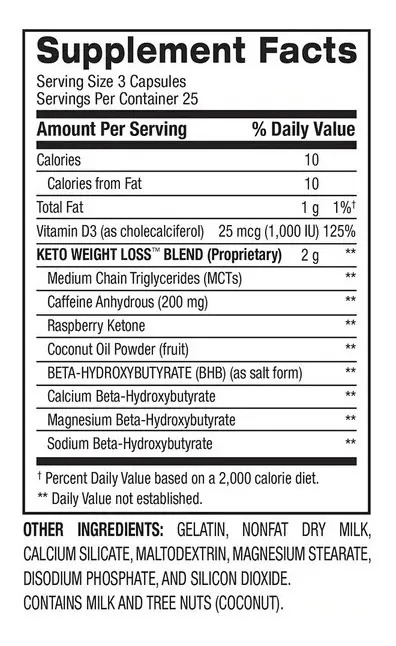 BPI Sports Keto Suplemento 75 Caps