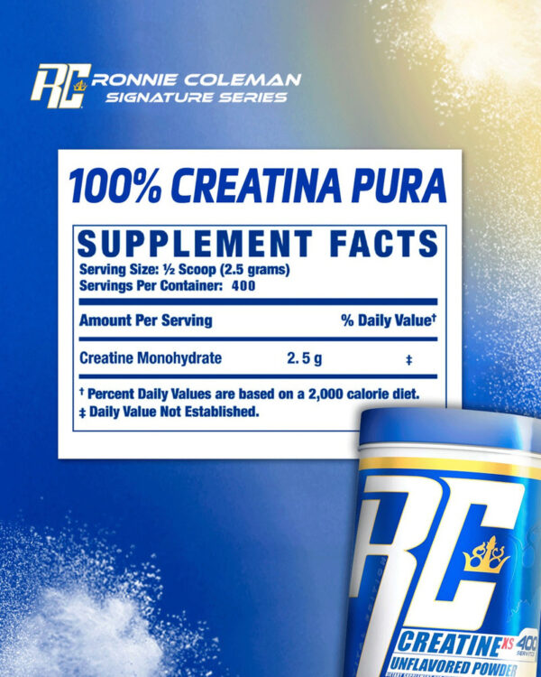 Ronnie Coleman Creatine Xs 1 Kg Sin Sabor