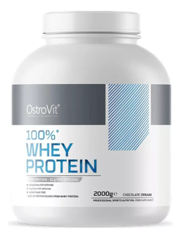 818330-MLC73704908840_012024 100% Whey Protein 2000g 66 Sv - Ostrovit + Shaker