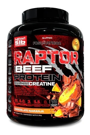 819071-MLC49462557265_032022 Raptor Beef Protein 5 Lbs ( Envio Gratis)