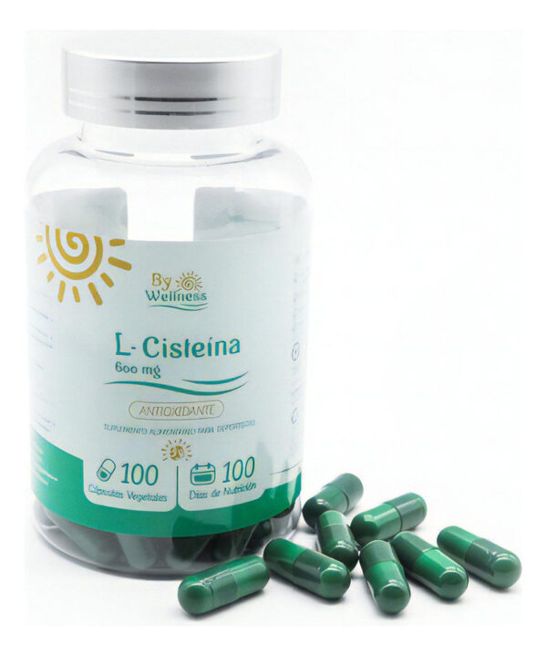 L-Cisteína 100 Cápsulas Bywellness Antioxidante Vegano