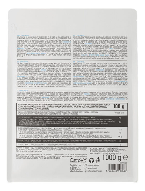 Edulcorante Ostrovit En Polvo Sin Tacc Bolsa 1 Kg