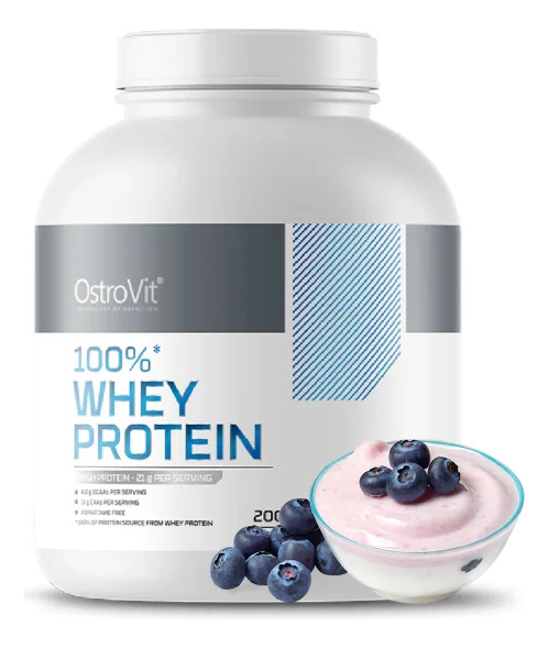 850200-MLC86685964653_062025 100% Whey Protein 2000g 66 Sv - Ostrovit + Shaker