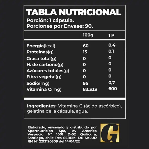 850562-MLC54933013168_042023 Vitamina C Vita-c Pro Greatlhete 90 Caps
