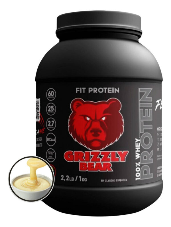 Fit Protein Grizzlybear 2kg 60sv - Leche Condensada