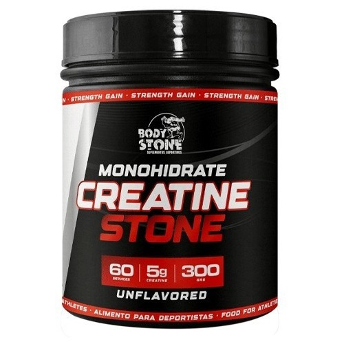 Creatina Monohidratada 300g 100% Pura Sin Sabor - BodyStone