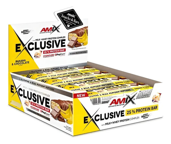 Amix Exclusive Caja 12 Unidades Barra Proteica
