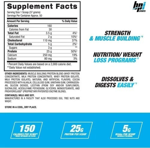 Proteina Bpi Sports Whey Hd  4.1 Lb