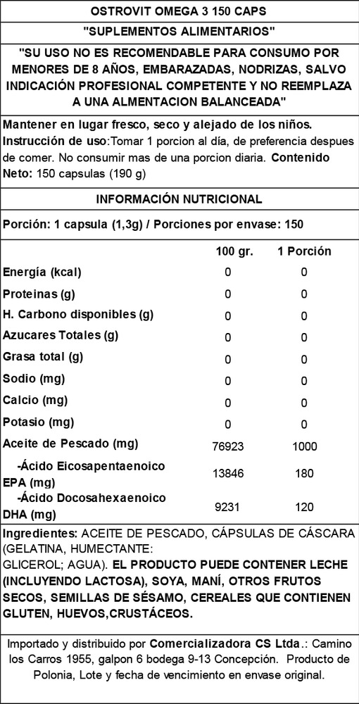 863154-MLC85152716356_052025 Omega 3 150 Capsulas - Ostrovit