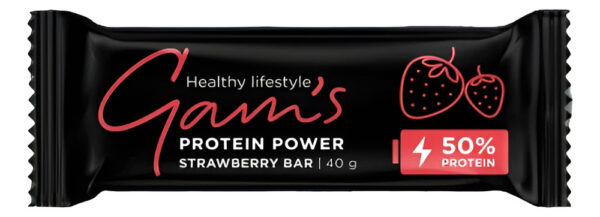 Gams Protein Bar Power 40g Frutilla  (unidad)