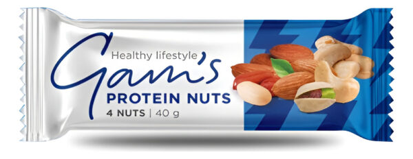 Gams Protein Bar Nuts 40g ( Unidad)