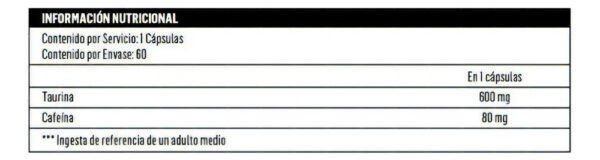 870271-MLU75436751756_042024 Biotechusa Caffeine + Taurine 60 Cap - Cafeina - Biotech Sab