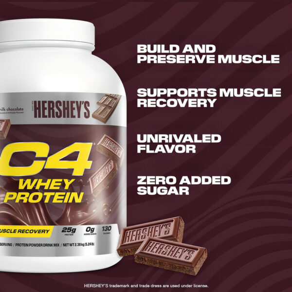 871347-MLA92440948922_092025 Proteína C4 Whey Protein Blend Cellucor 66 Serv 5 Lbs Aprox Sabor Hersheys Chocolate