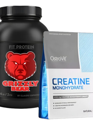 872396-MLC87405652014_072025 Proteina Grizzly Bear 4 Lb + Creatina 500g Ostrovit