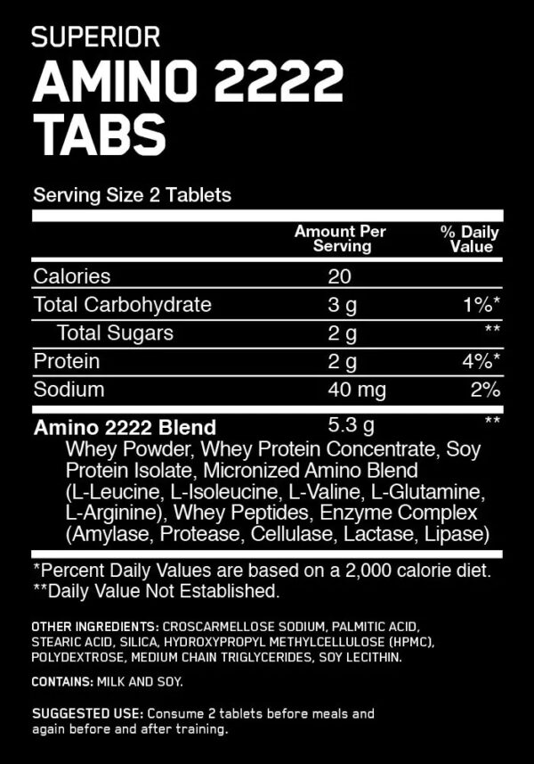 Optimum Nutrition Amino 2222 160 Tabletas