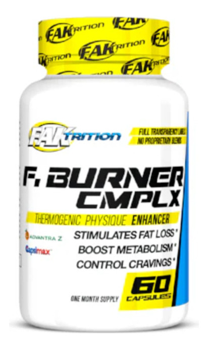 877117-MLC82277573974_022025 Faktrition Fat Burner Cápsulas De Cafeína 60 Uds.