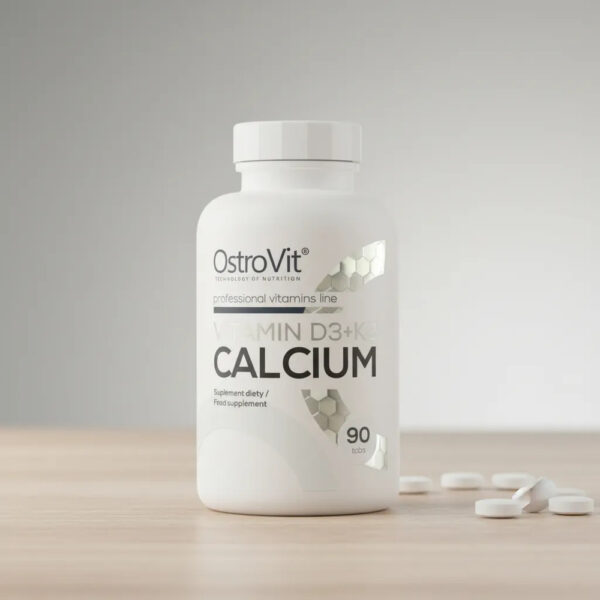 879293-MLA106904638628_022026 OstroVit Vitamin D3 + K2 Calcium Suplemento 90 Tab