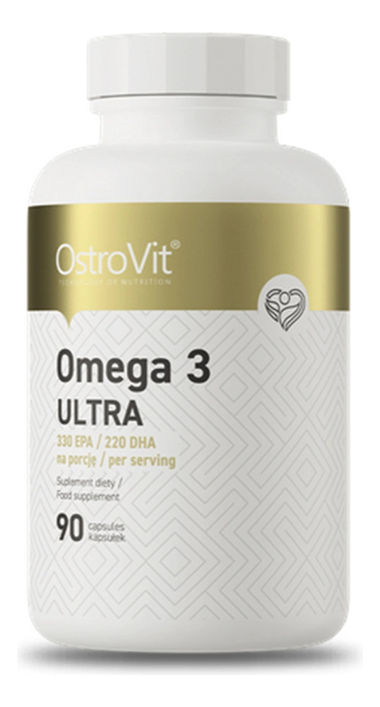 Omega 3 Ultra (330epa/220dha) 90 Caps Ostrovit Sabor Sin Sabor