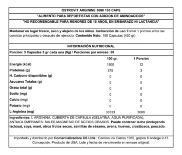 889173-MLC77241234785_062024 Acido Aspartico Daa (3000 Mg) Ostrovit Capsula